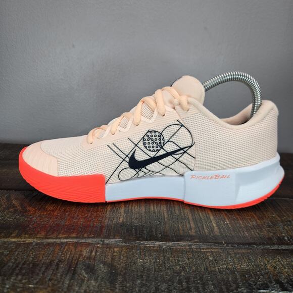 NEW Nike Zoom Challenge Womens Size 8.5 Pickleball Shoes Orange White FQ4155 801 - Picture 6 of 12
